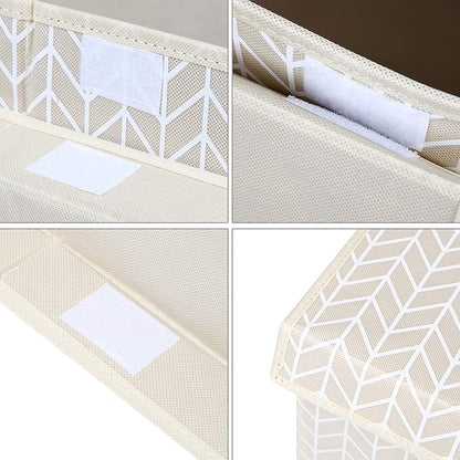 Mayniu Kids Toy Storage Box Chest with Lid, Sturdy Toy Bin Organizer for Kids, Girls, Boys, Living Room, Nursery, Bedroom, Playroom 25"x13" x16" (Beige)