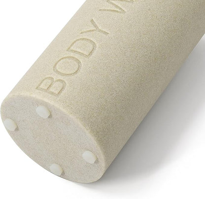 Indecor Home Resin Tan Sandstone Body Wash Engraved Bottle Refillable Pump Dispenser, Durable Waterproof Resin Construction for Bath, Shower - Tan Sandstone, ORB Pump