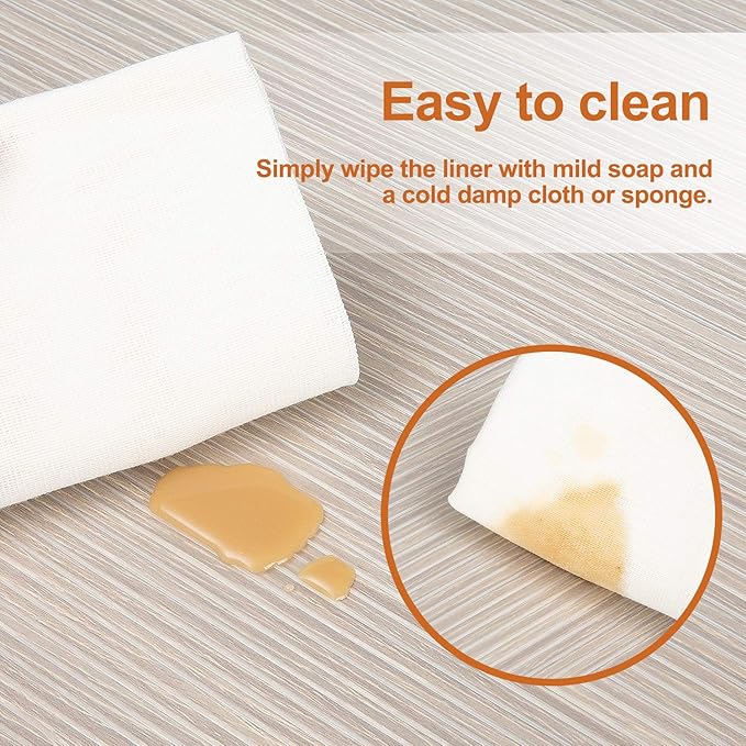 Shelf Liner Drawer Liner, 12IN x 20FT Non Slip Non Adhesive Cabinet Liner for Kitchen, Refrigerator, Drawer - Clear Ribbed