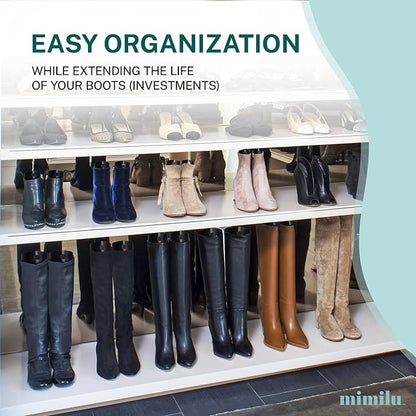 MIMILU 10 Pieces (5 Pairs) Boot Shaper Form Inserts. Stand Up Shape Holder For All Types Of Boots