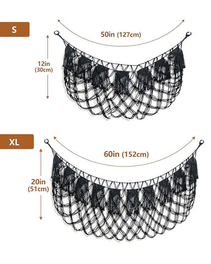 Creative Stuffed Animal Storage Hammock with Lights - Plushie Net Hammock for Stuff Animal Organizer and Teddy Bear Holder,Small Pet Net for Nursery Baby Bedroom Playroom Decor