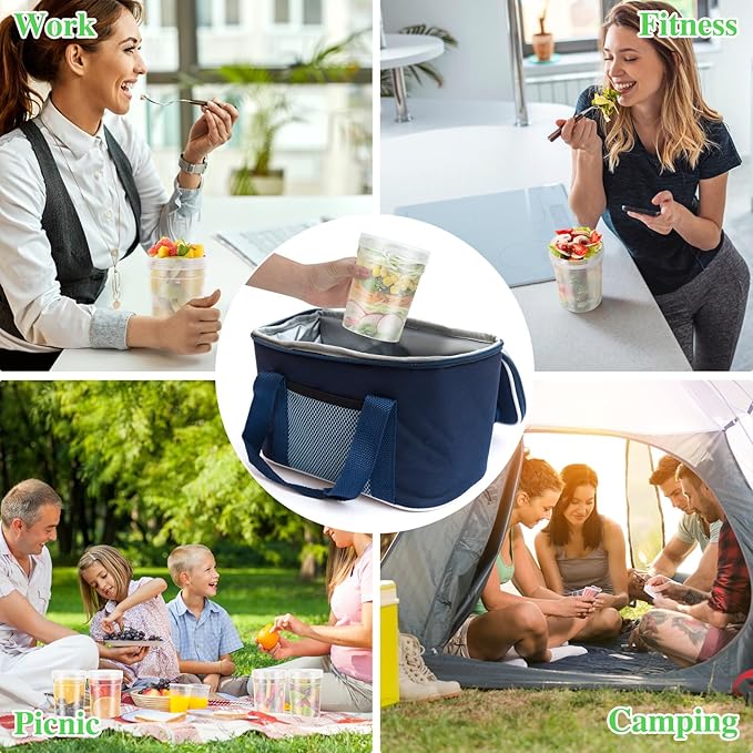LEAWALK 32oz-6 Pack Deli Container with Lids,Plastic Freezer Soup Storage Containers BPA Free,Leak Proof,Stackable, Microwave Dishwasher Safe