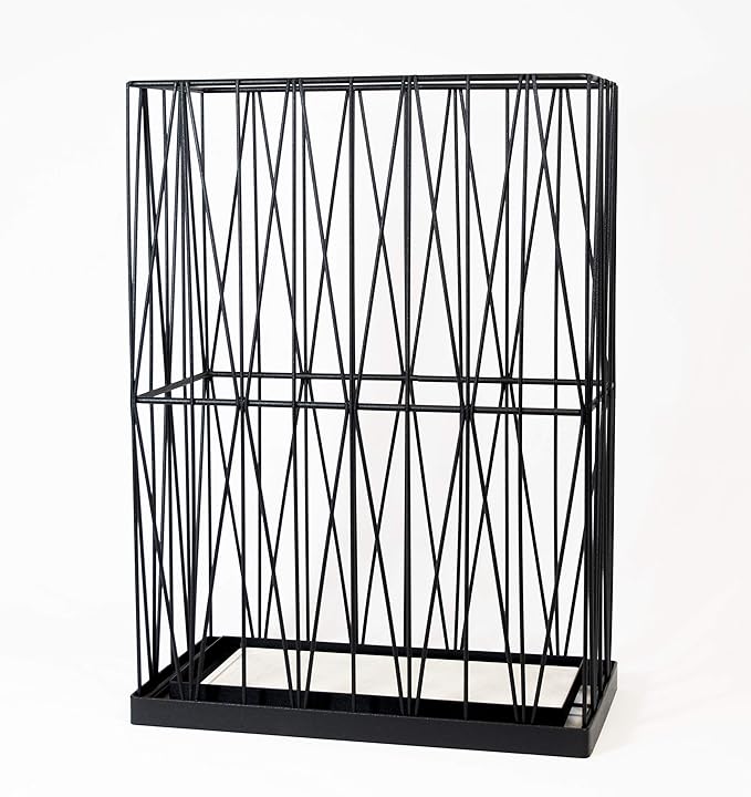 Mango Steam Pluvian Soakstone Umbrella Holder (Rectangle, Black)