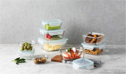 Glasslock Oven and Microwave Safe Glass Food Storage Containers 18 Piece Set