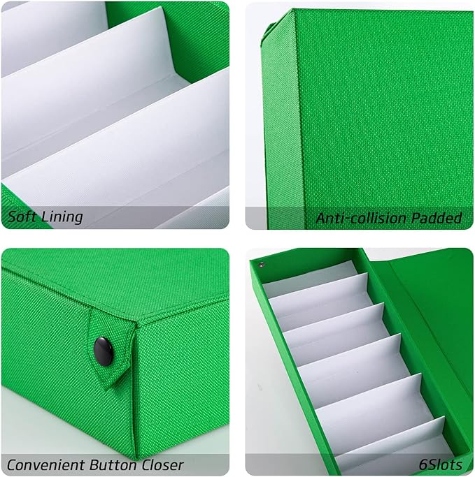 TRIUMPH VISION Sunglasses Organizer Storage Eyeglasses Holder - Multiple Glasses Case Box Eyewear Case with Lid
