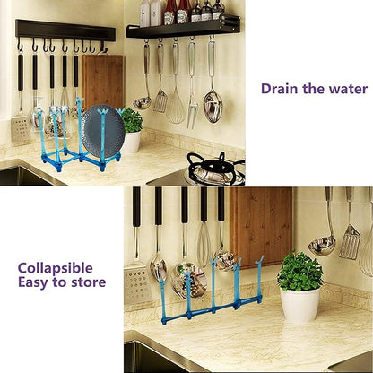 Alovexiong Retractable Cup Drying Rack Drinking Glass Holder Bottle Drying Holder Sports Bottle Drainer Stand Plastic Bag Dryer and Mug Tree Cup Stand Tray Holder for Kitchen,Office (Random Color)