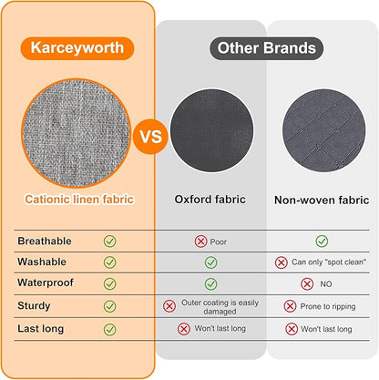 Karceyworth 2 Pack 85L Comforter Storage Bags, Extra Large Bedding Storage Bags with Category Card and Clear Window, Reinforced Handles & Zippers, Foldable Closet Organizers for Blanket Pillow