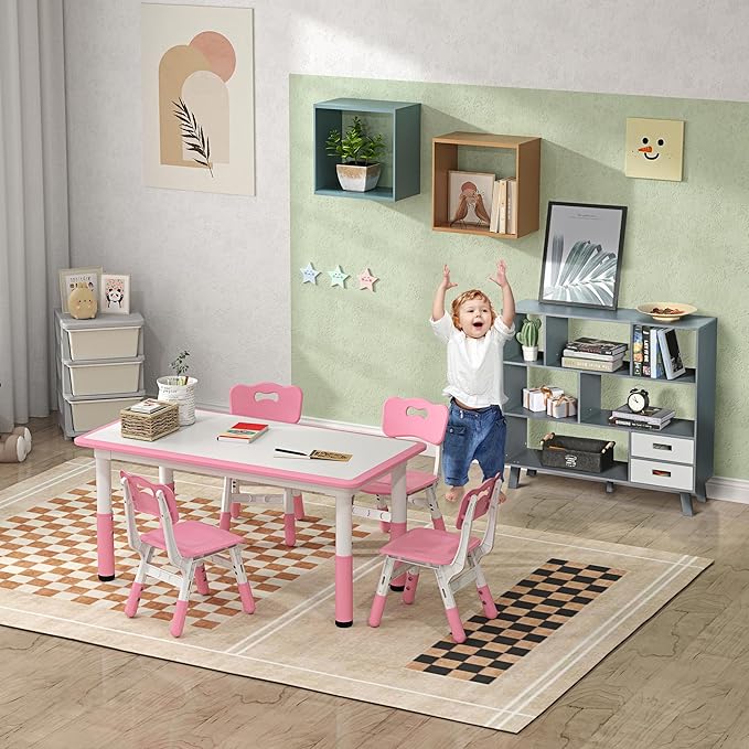 Qaba 3 Tier Kids Storage Unit, Toy Organizers and Storage with 3 Drawer Chest for Kids Bedroom Nursery Kindergarten Living Room for Boys Girls Toddlers, Cream White