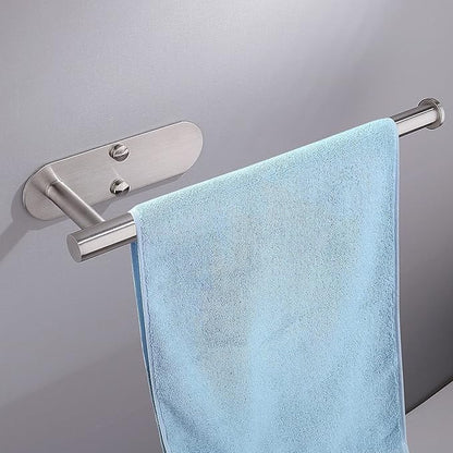 Paper Towel Holder Under Cabinet - Wall Mount Paper Towel Holder Self Adhensive Easy Tear Bathroom Wall Mounted Horizontal or Vertical SUS304 Stainless Steel (Silver)