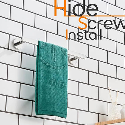 12 Inch Bathroom Towel Bar Bath Towel Rack Kitchen Towel Holder Towel Ring Wall Mounted SUS304 Stainless Steel Polished Chrome AN4001CH-L12