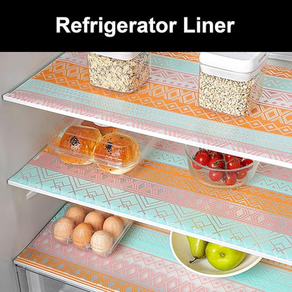 Cooyes Shelf Drawer and Cabinet Liner, Washable Oil-Proof Shelf Liners for Kitchen Cabinets, Shelves, Refrigerator, Non-Adhesive Drawers Mats（17.5" W x 360" L）