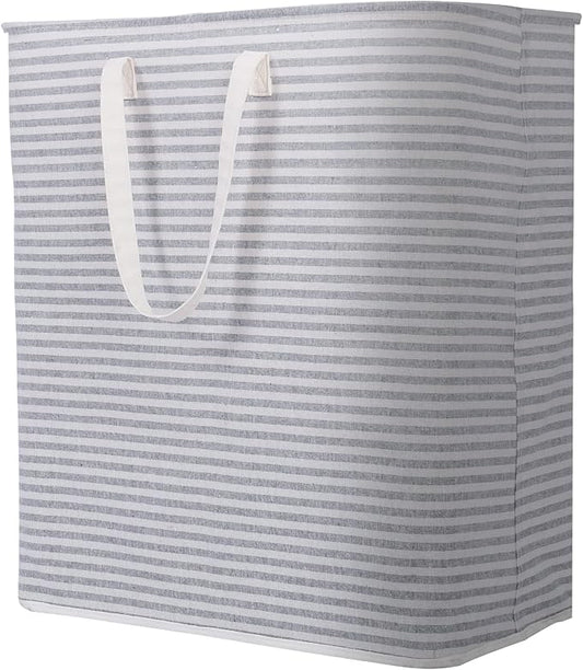 Lifewit 1 Pack Laundry Hamper Large Collapsible Laundry Baskets, Freestanding Waterproof Clothes Hamper with Easy Carry Handles in Laundry Room Bedroom Bathroom College Dorm, Grey, 100L