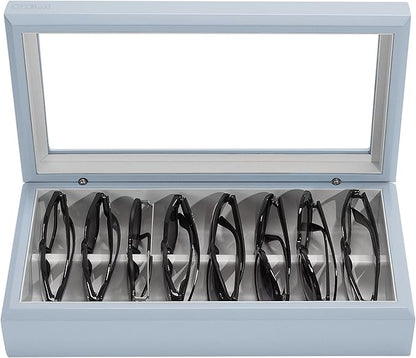 OYOBox Maxi Luxury Eyewear Organizer, Lacquered Wood Box for Glasses + Sunglasses