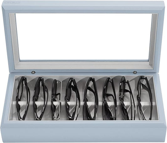 OYOBox Maxi Luxury Eyewear Organizer, Lacquered Wood Box for Glasses + Sunglasses
