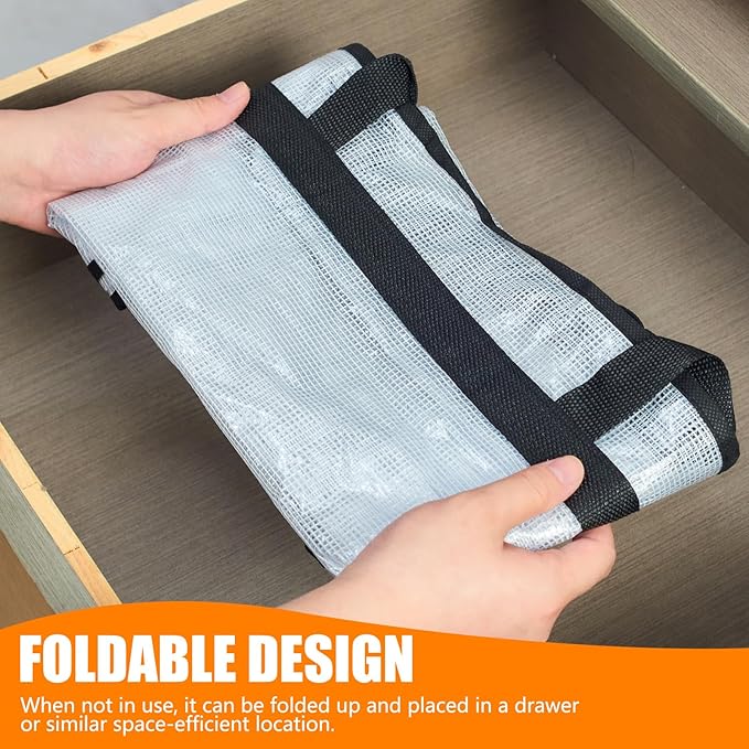 MKOKYD 40L Clear Storage Bags for Blanket, Clothes, Comforter, Bedding, Sheet, Pillow - Closet Organizers and Storage Containers, Under Bed Storage Bag with Zipper (Black, 6 Pack)