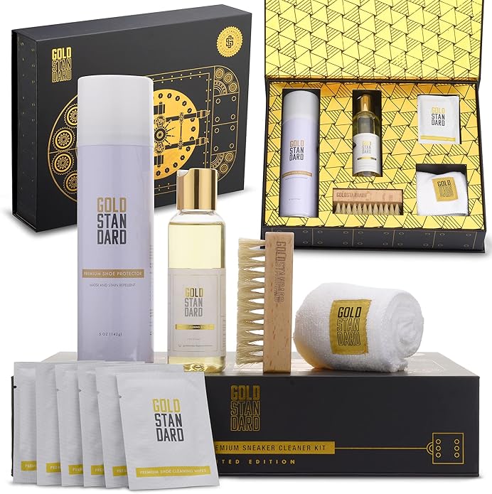 Gold Standard Premium Shoe Cleaning Kit - Sneaker Cleaning Kit for Tennis, Leather, Canvas White Shoe Cleaner Sneakers Kit