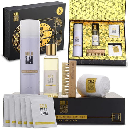 Gold Standard Premium Shoe Cleaning Kit - Sneaker Cleaning Kit for Tennis, Leather, Canvas White Shoe Cleaner Sneakers Kit