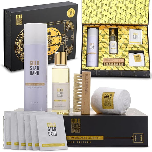 Gold Standard Premium Shoe Cleaning Kit - Sneaker Cleaning Kit for Tennis, Leather, Canvas White Shoe Cleaner Sneakers Kit