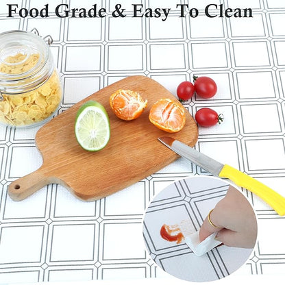 Shelf Liners for Kitchen Cabinets 15 Inch Wide X 20 Ft Non Adhesive Cabinet Drawer Liner Non Slip Water Oil-Proof Cabinet Liner for Shelves Strong Grip Closet Cupboard Refrigerator Bathroom Mat