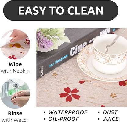 RAY STAR 12X120 Inch Shelf Liner for Kitchen Cabinets, Non-Adhesive Cabinet Liner Washable, PVC Drawer Liner for Dresser Non-Slip Bathroom (Red Floral)(5 Roll)