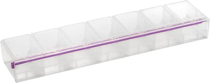 Craft Mates Bead Organizer and Plastic Storage Containers for Crafts, Buttons, Pins and More, 7 Locking Compartments (3XL)