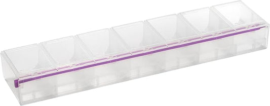 Craft Mates Bead Organizer and Plastic Storage Containers for Crafts, Buttons, Pins and More, 7 Locking Compartments (3XL)