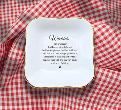 HatafaFurni Ring Dish Holder For Mom, Mother's Day Gifts for Aunt, Sister Godmother Friend Gifts, Men Ring Dish For Dad, Bridesmaid Gift, Women Gifts (Friend 2)