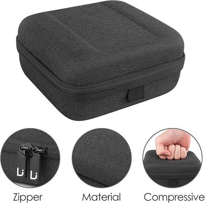 Linkidea Small Hard Case Battery Organizer Storage Box, Batteries Carrying Holder Container - Holds 34 Various Sizes AA AAA 9V C D Batteries (Dark Grey)