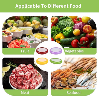 Avocado Saver Onion Storage 4Pcs,Reusable Silicone Fruit Vegetable Containers For Fridge,Anti-oxidation Fresh Stretch Pod Food Box Set for Lemons Tomato Garlic Potatoes Apples,Dishwasher Safe