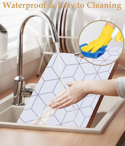 Shelf Liners for Kitchen Cabinet 18 Inch Wide X 20 Ft Non Adhesive Drawer Liner Non Slip Water Oil-Proof Strong Grip Pantry Refrigerator Shelves Liner Bathroom Drawer Mat Cupboard Closet Liner