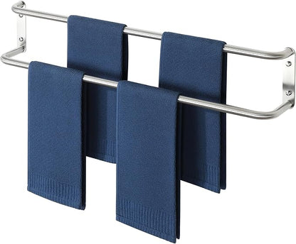 Alise Double Towel Bar,32 Inch Towel Racks for Bathroom, SUS304 Stainless Steel Towel Bar for Bathroom Wall,Quick Drying Bathroom Towel Holder,Long Bath Towel Hanger,Brushed Nickel