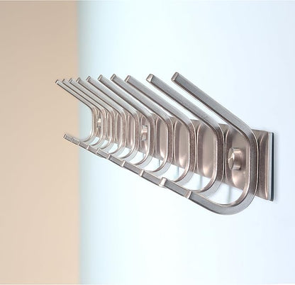 WEBI Coat Rack Wall Mount,10 Coat Hooks for Hanging Coats,30 Inch Stainless Steel 304 Coat Hanger Wall Mounted Hook Rack Rail for Clothes,Jacket,Brushed Nickel