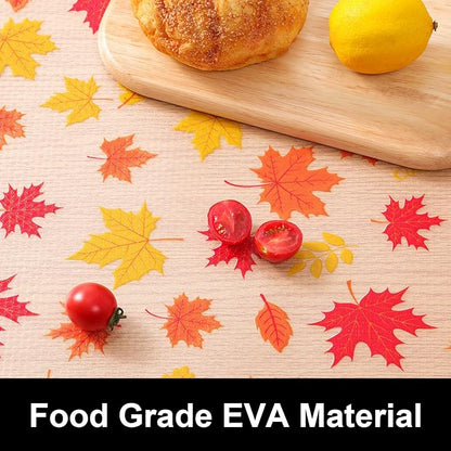 Cooyes Shelf Paper for Kitchen Cabinets Non Adhesive, Waterproof & Oil-Proof Kitchen Drawer Liner for Refrigerator Drawer Fridge Cupboard, (11.8 Inch W x 360 Inch L, Pumpkin Orange)