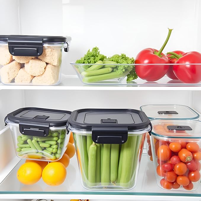 H.JSS WDJS 4 Cup Square Borosilicate Glass Food Storage Containers, 32oz Tall Glass Soup Containers with Lids, Large Square Meal Prep Bowl for Food, Salad, Lunch, Deli, Microwave, Freezer Saf (4Pack)