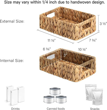 StorageWorks Wicker Baskets for Organizing in Kitchen and Bathroom