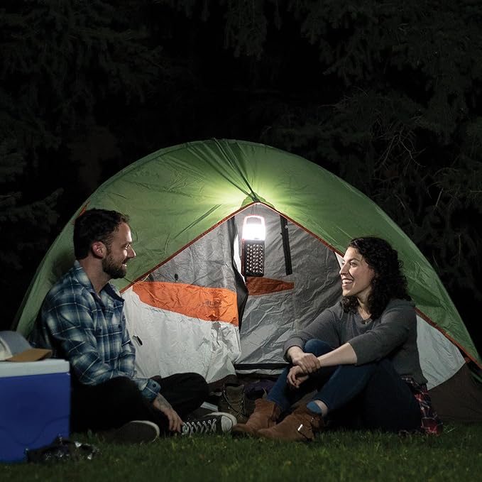 Ontel Battery Daddy Lantern, 2-in-1 Battery Powered Lamp & Battery Organizer, Ultra-Bright 1,000 Lumens Utility Light, Stores & Protects Up to 42 Batteries, Includes Battery Tester & Screwdriver