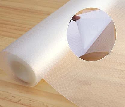 Shelf Liner with Adhesive Cabinet Drawer Liners Peel and Stick 20 in X 20 Ft Non-Slip Waterproof Kitchen Cupboard Drawer Mat for Pantry Shelves Closet Bathroom Refrigerator Liner Removable