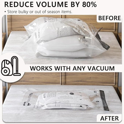 20 Pack Vacuum Storage Bags with Electric Pump, Compression Packing Seal Space Saver Cubes for Clothing Clothes Suitcase Luggage Organizer