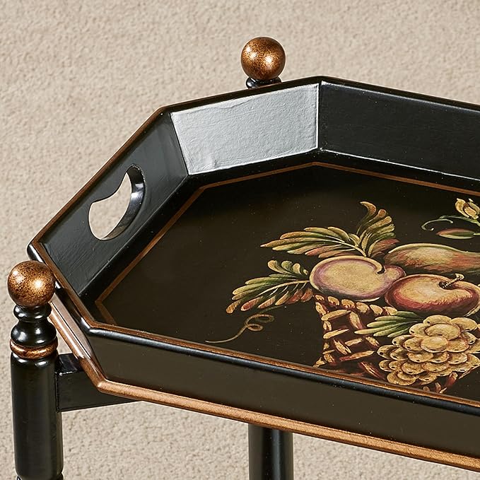 Touch of Class Noble Bounty Serving Cart Black