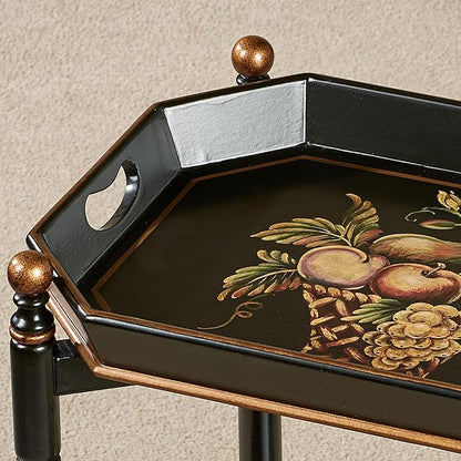 Touch of Class Noble Bounty Serving Cart Black