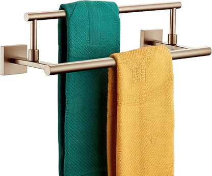 KOKOSIRI Hand Towel Bar 16-Inch Towel Holder Bathroom Rack for Bath Cabinet Towel Rails Champagne Bronze Stainless Steel B5009CPG-L16