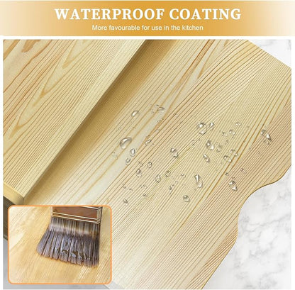 sandpaint 4 Tier Wooden Cabinet Tray Dividers, Kitchen Vertical Baking Sheet Organizer, Storing Pans, Baking Trays, Cutting Board