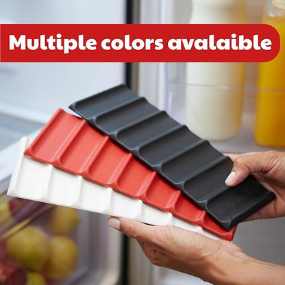 Cooks Innovations 2-Pack Drink Organizer for Fridge, Soda Can Refrigerator Organizers and Storage, Beer-Wine-Water Bottle Holder, Fridge Monkey - Durable Non-Slip&Roll