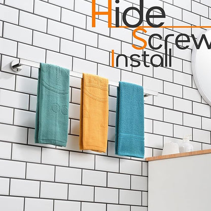 36 Inch Bathroom Towel Bar Bath Towel Rack Kitchen Towel Holder Long Towel Rails Wall Mounted SUS304 Stainless Steel Polished Chrome AN4001CH-L36