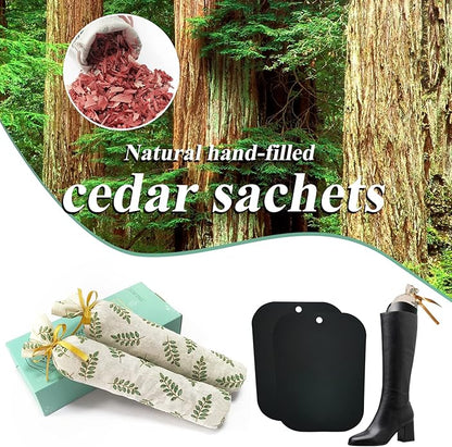 Boot Shapers for Tall Boots Women,Boot Trees Cedar Freshner,Inserts Boots Support for Women 100% Cedar Wooden Sachets Bags