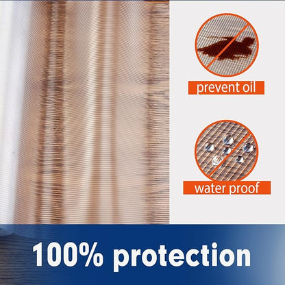 Shelf Liner, Drawer Liner, 12 Inches x 20 FT Cabinet Liner for Kitchen Cabinets Non-Adhesive Shelf Liners, Waterproof Shelf Paper with Non-Slip, Durable Liners, Clear