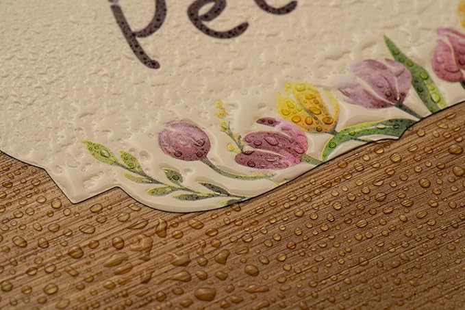 MONEST Waterproof Label Stickers for Jars and Lids, Pantry, Mason Jar, Canning, Spice, Bottle Labels (Yellow Tulip 2"x3")
