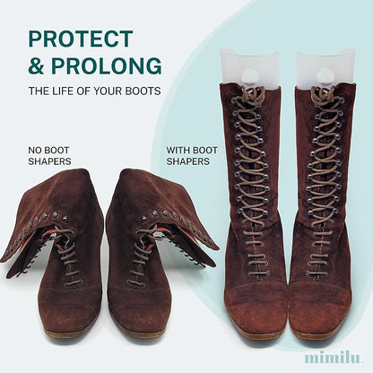MIMILU 10 Pieces (5 Pairs) Boot Shaper Form Inserts. Stand Up Shape Holder For All Types Of Boots