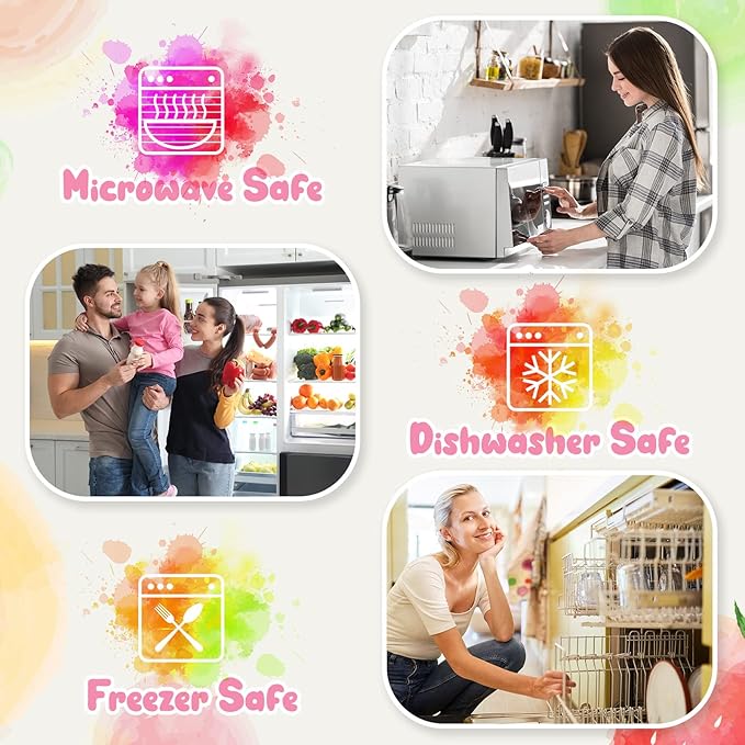 Thenshop 100 Sets Deli Containers with Lids 16 oz Leakproof Disposable Soup Containers plastic Food Storage box with Airtight Lids Round Clear Takeout bowl, Microwave Dishwasher Freezer Safe