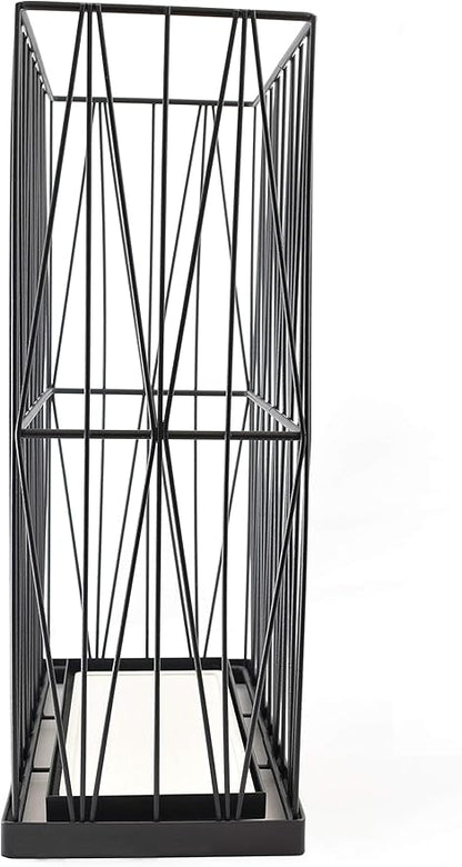 Mango Steam Pluvian Soakstone Umbrella Holder (Rectangle, Black)